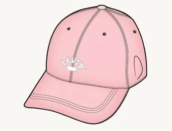 Designer sketch of a baseball cap