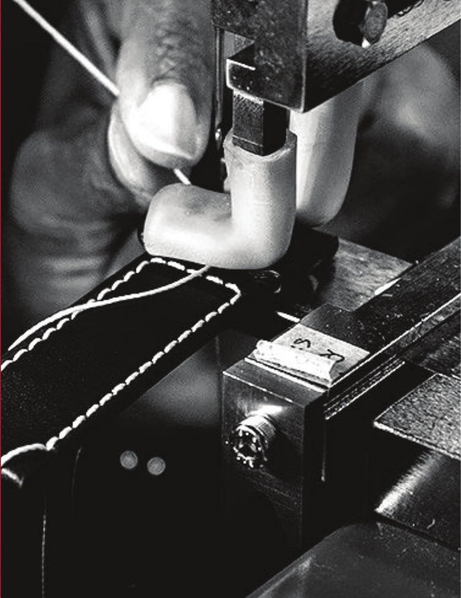 Craftsman stitching leather