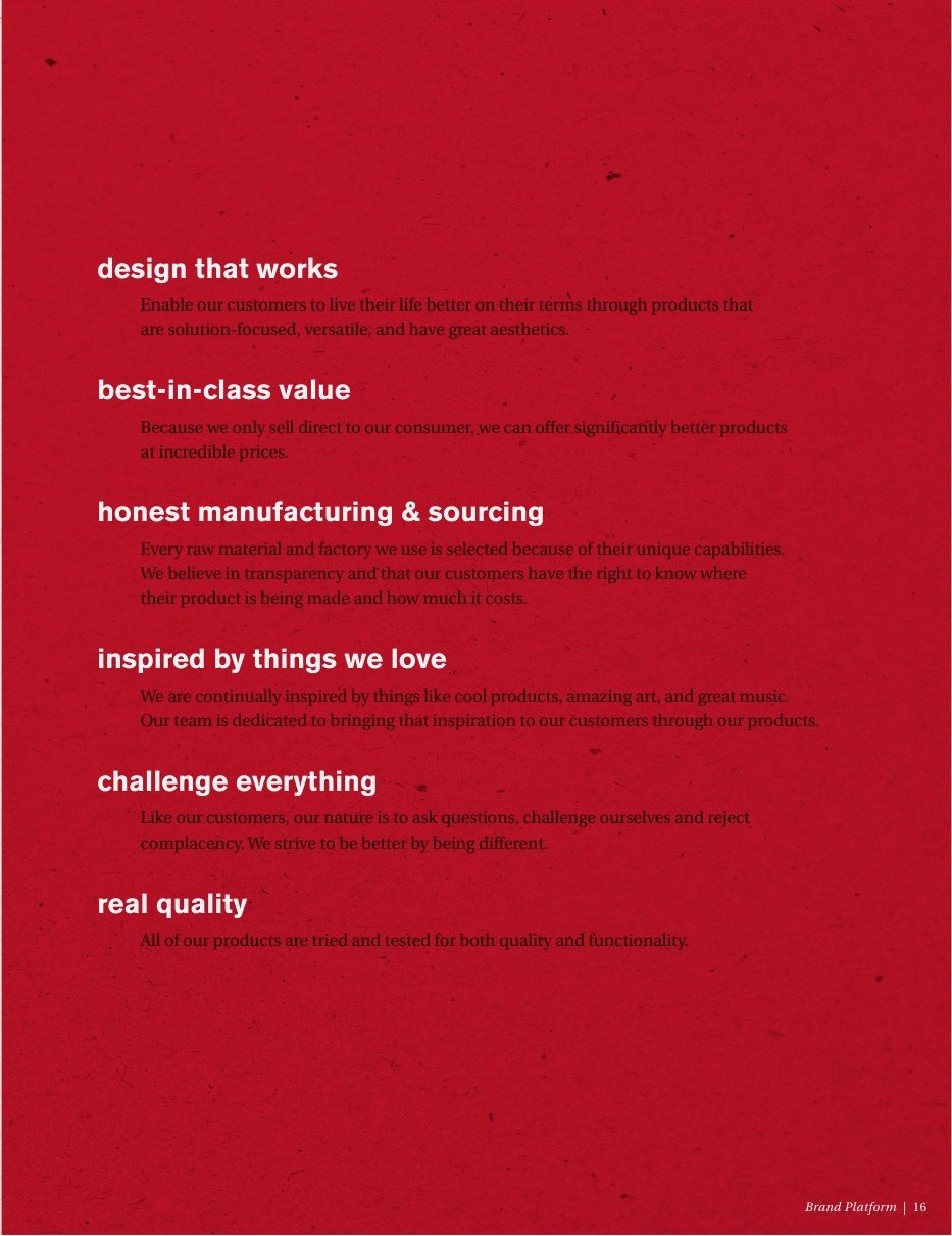 Brand filters