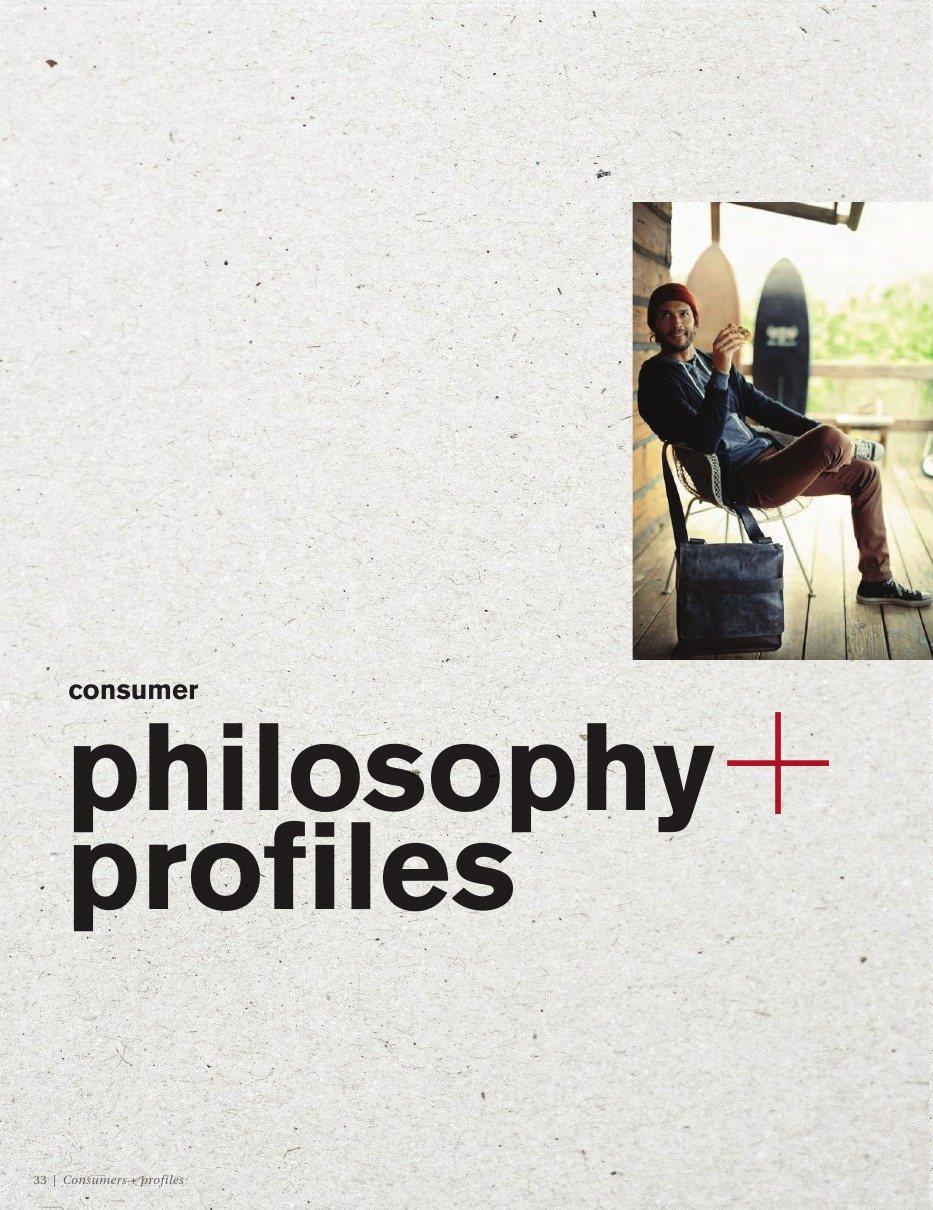 Consumer: philosophy + profiles