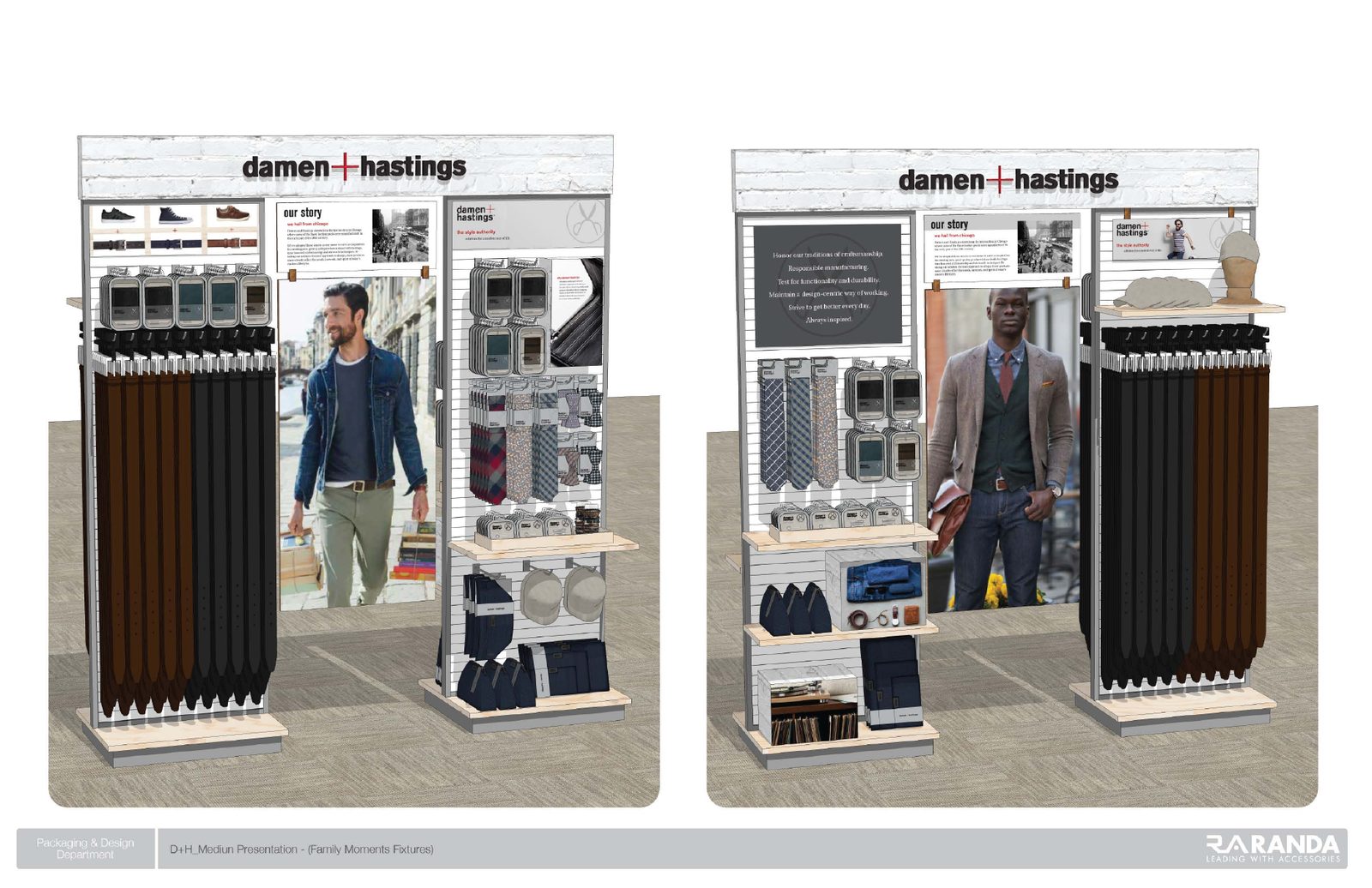 Rendering of two Damen + Hastings fixtures