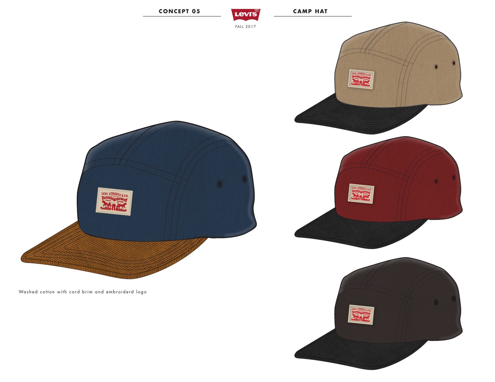 Levi’s concept: camp hat with cord brim