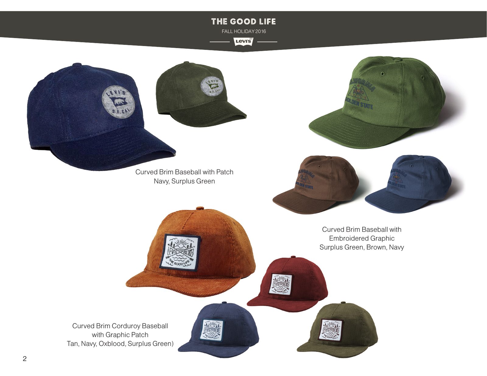 Levi’s baseball cap samples with patches and embroidery