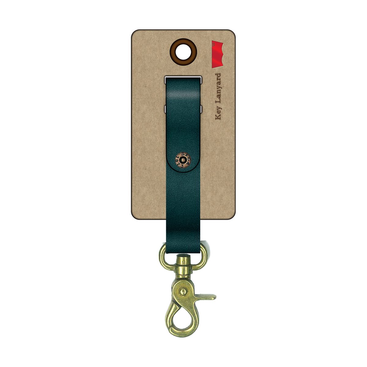 Card for the key lanyard