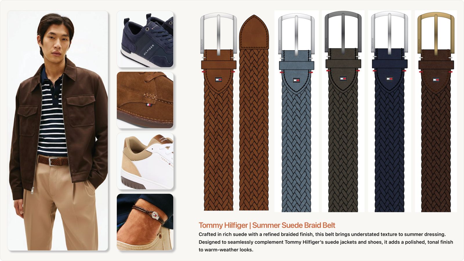 Tommy Hilfiger braided belt board